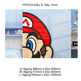  Tranh Fomex EPeBen dán tường nổi 3d hình Cyberpunk Mario Pokemon Trang Trí Phòng Game,Phòng Giải Trí 