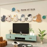 Tranh Fomex EPeBen dán tường nổi 3d Mèo Đáng Yêu Trang Trí Phòng Trẻ Cho Bé, Phòng Khách 