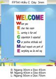  Tranh Fomex EPeBen Hình trang trí lớp học tiếng Anh mẫu giáo, thư viện, lớp học thêm, cơ sở đào tạo, hình nền dán tường 