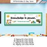  Tranh Fomex EPeBen Hình trang trí lớp học tiếng Anh mẫu giáo, thư viện, lớp học thêm, cơ sở đào tạo, hình nền dán tường 