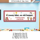  Tranh Fomex EPeBen Hình trang trí lớp học tiếng Anh mẫu giáo, thư viện, lớp học thêm, cơ sở đào tạo, hình nền dán tường 