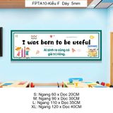  Tranh Fomex EPeBen Hình trang trí lớp học tiếng Anh mẫu giáo, thư viện, lớp học thêm, cơ sở đào tạo, hình nền dán tường 
