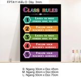  Tranh Fomex EPeBen Hình trang trí lớp học tiếng Anh mẫu giáo, thư viện, lớp học thêm, cơ sở đào tạo, hình nền dán tường 