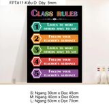  Tranh Fomex EPeBen Hình trang trí lớp học tiếng Anh mẫu giáo, thư viện, lớp học thêm, cơ sở đào tạo, hình nền dán tường 