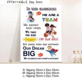  Tranh Fomex EPeBen Hình trang trí lớp học tiếng Anh mẫu giáo, thư viện, lớp học thêm, cơ sở đào tạo, hình nền dán tường 