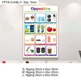  Tranh Fomex EPeBen Hình trang trí lớp học tiếng Anh mẫu giáo, thư viện, lớp học thêm, cơ sở đào tạo, hình nền dán tường 
