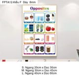  Tranh Fomex EPeBen Hình trang trí lớp học tiếng Anh mẫu giáo, thư viện, lớp học thêm, cơ sở đào tạo, hình nền dán tường 