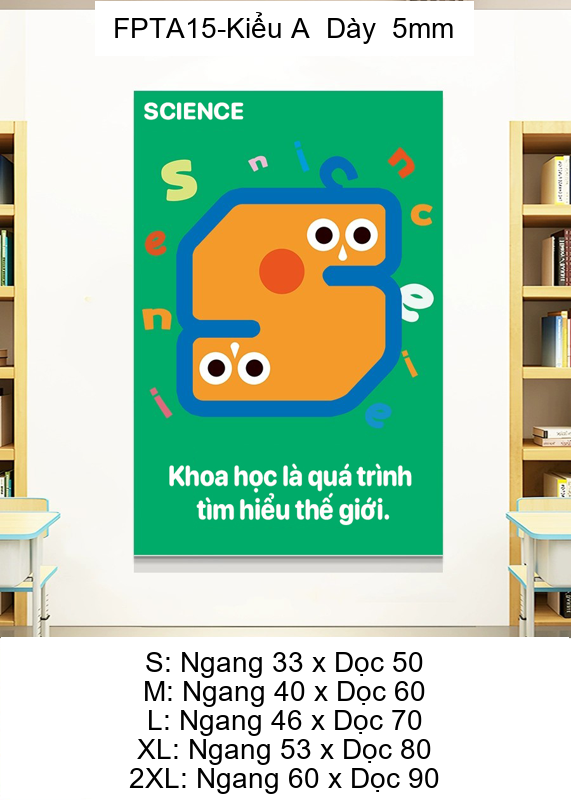  Tranh Fomex EPeBen Hình trang trí lớp học tiếng Anh mẫu giáo, thư viện, lớp học thêm, cơ sở đào tạo, hình nền dán tường 