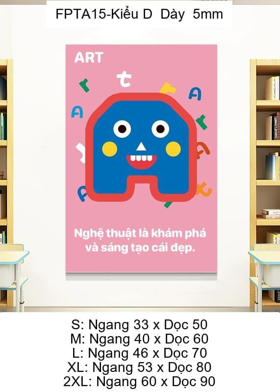  Tranh Fomex EPeBen Hình trang trí lớp học tiếng Anh mẫu giáo, thư viện, lớp học thêm, cơ sở đào tạo, hình nền dán tường 