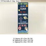  Tranh Fomex EPeBen Hình trang trí lớp học tiếng Anh mẫu giáo, thư viện, lớp học thêm, cơ sở đào tạo, hình nền dán tường 