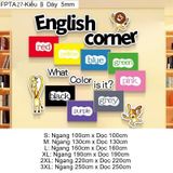  Tranh Fomex EPeBen Hình trang trí lớp học tiếng Anh mẫu giáo, thư viện, lớp học thêm, cơ sở đào tạo, hình nền dán tường 