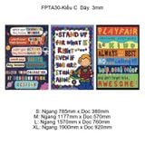  Tranh Fomex EPeBen Hình trang trí lớp học tiếng Anh mẫu giáo, thư viện, lớp học thêm, cơ sở đào tạo, hình nền dán tường 