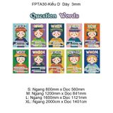  Tranh Fomex EPeBen Hình trang trí lớp học tiếng Anh mẫu giáo, thư viện, lớp học thêm, cơ sở đào tạo, hình nền dán tường 