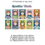  Tranh Fomex EPeBen Hình trang trí lớp học tiếng Anh mẫu giáo, thư viện, lớp học thêm, cơ sở đào tạo, hình nền dán tường 