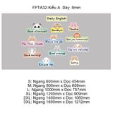  Tranh Fomex EPeBen Hình trang trí lớp học tiếng Anh mẫu giáo, thư viện, lớp học thêm, cơ sở đào tạo, hình nền dán tường 