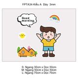  Tranh Fomex EPeBen Hình trang trí lớp học tiếng Anh mẫu giáo, thư viện, lớp học thêm, cơ sở đào tạo, hình nền dán tường 