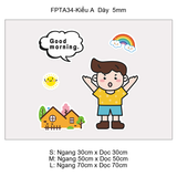  Tranh Fomex EPeBen Hình trang trí lớp học tiếng Anh mẫu giáo, thư viện, lớp học thêm, cơ sở đào tạo, hình nền dán tường 