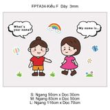  Tranh Fomex EPeBen Hình trang trí lớp học tiếng Anh mẫu giáo, thư viện, lớp học thêm, cơ sở đào tạo, hình nền dán tường 