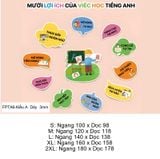  Tranh Fomex EPeBen Hình trang trí lớp học tiếng Anh mẫu giáo, thư viện, lớp học thêm, cơ sở đào tạo, hình nền dán tường 