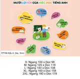  Tranh Fomex EPeBen Hình trang trí lớp học tiếng Anh mẫu giáo, thư viện, lớp học thêm, cơ sở đào tạo, hình nền dán tường 