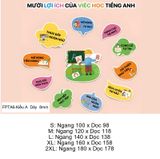  Tranh Fomex EPeBen Hình trang trí lớp học tiếng Anh mẫu giáo, thư viện, lớp học thêm, cơ sở đào tạo, hình nền dán tường 