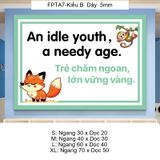 Tranh Fomex EPeBen Hình trang trí lớp học tiếng Anh mẫu giáo, thư viện, lớp học thêm, cơ sở đào tạo, hình nền dán tường 