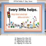  Tranh Fomex EPeBen Hình trang trí lớp học tiếng Anh mẫu giáo, thư viện, lớp học thêm, cơ sở đào tạo, hình nền dán tường 