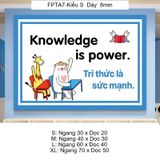  Tranh Fomex EPeBen Hình trang trí lớp học tiếng Anh mẫu giáo, thư viện, lớp học thêm, cơ sở đào tạo, hình nền dán tường 