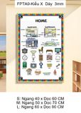  Tranh Fomex EPeBen Hình trang trí lớp học tiếng Anh mẫu giáo, thư viện, lớp học thêm, cơ sở đào tạo, hình nền dán tường 
