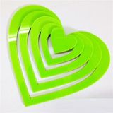 Tranh mica EPeBen dán tường nổi 3d hình hình tròn, trái tim, decor trang trí tường nhà, phòng khách, cửa hàng, quán café 