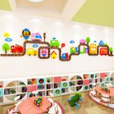  Tranh mica EPeBen dán tường nổi 3d hình xe cộ ô tô đường xá giao thông, xây dựng, decor trang trí phòng cho bé, mầm non 