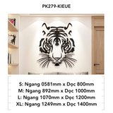  Tranh mica EPeBen dán tường nổi 3d hình Đầu Hổ Siêu Ngầu decor trang trí Phòng Ngủ, Phòng Khách 