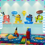  Tranh mica EPeBen dán tường nổi 3d hình Hoạt Hình Khủng Long decor trang trí Phòng Cho Bé, Mẫu Giáo 