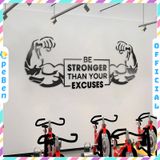  Tranh mica EPeBen dán tường nổi 3d hình STRONGER decor Trang Trí Phòng GYM,Phòng tập,phòng thể dục 