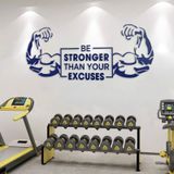  Tranh mica EPeBen dán tường nổi 3d hình STRONGER decor Trang Trí Phòng GYM,Phòng tập,phòng thể dục 