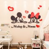  Tranh mica EPeBen dán tường nổi 3d hình mickey và minnie dễ thương decor trang trí phòng ngủ vợ chồng, phòng cho bé 
