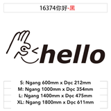  Tranh mica EPeBen dán tường nổi 3d hình Hello Ok decor trang trí Dán Quầy Thu Ngân, Cửa Hàng 