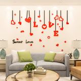  Tranh mica EPeBen dán tường nổi 3d hình Sweet Love decor trang trí tường nhà, phòng khách, phòng ngủ 