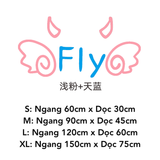  Tranh mica EPeBen dán tường nổi 3d hình Đôi Cánh Fly decor trang trí Quán Trà Sữa, Trà Chanh 