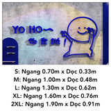  Tranh mica EPeBen dán tường nổi 3d hình Yo Ho decor trang trí Cửa Hàng, Chụp Ảnh 
