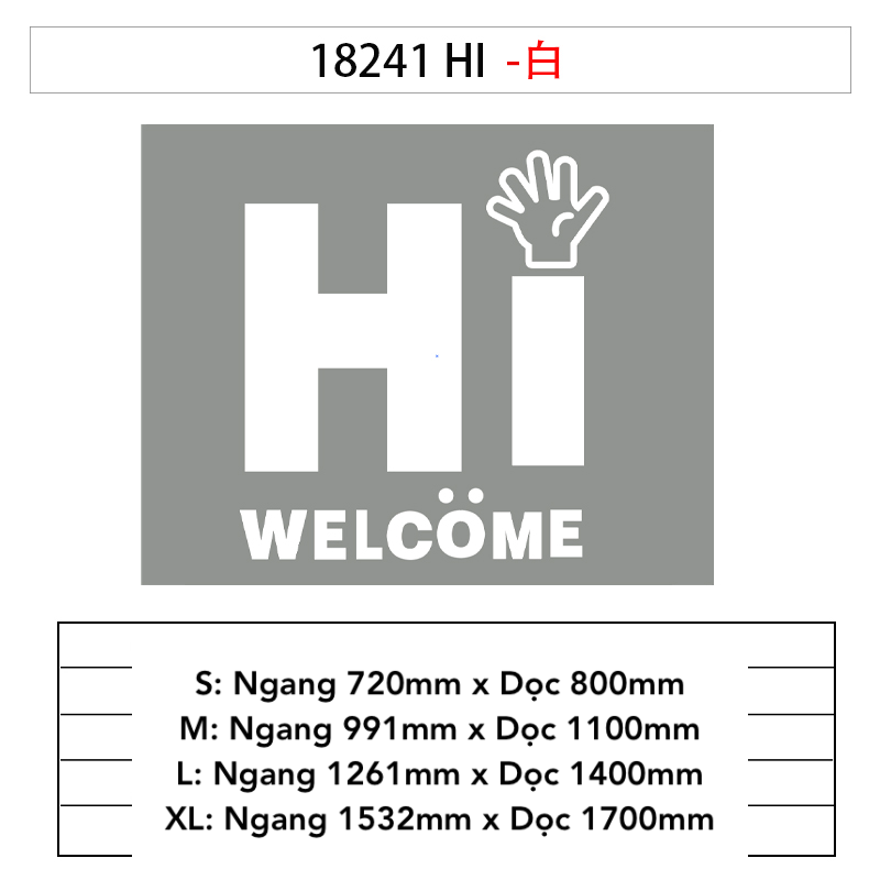  Tranh mica EPeBen dán tường nổi 3d hình Hi WelCome decor trang trí Dán Cửa Kính, Cửa Hàng 