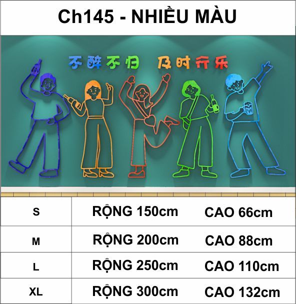  Tranh mica EPeBen dán tường nổi 3d hình nhậu cùng bạn bè decor trang trí khu vực chụp ảnh quán nhậu, quán ăn, nhà hàng 