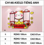  Tranh mica EPeBen dán tường nổi 3d hình mèo thần tài may mắn decor trang trí quầy thu ngân, cửa hàng, nhà hàng 