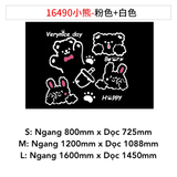  Tranh mica EPeBen dán tường nổi 3d hình Tường Checkin thỏ gấu đáng yêu Verynice day Be Happy decor trang trí Cửa Hàng 