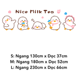  Tranh mica EPeBen dán tường nổi 3d hình Nice Milk Tea decor trang trí Quán Trà Sữa, Quán Nước 