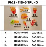  Tranh mica EPeBen dán tường nổi 3d hình đồ ăn nhanh, gà rán, bắp rang, khoai chiên, trang trí quán fastfood, quán nhậu 