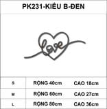  Tranh mica EPeBen dán tường nổi 3d hình love Trái tim cách điệu decor trang trí phòng khách, phòng ngủ, cửa hàng 