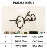  Tranh mica EPeBen dán tường nổi 3d hình Thước snoopy & friend decor trang trí phòng cho bé, Trường mầm non, cửa hàng 
