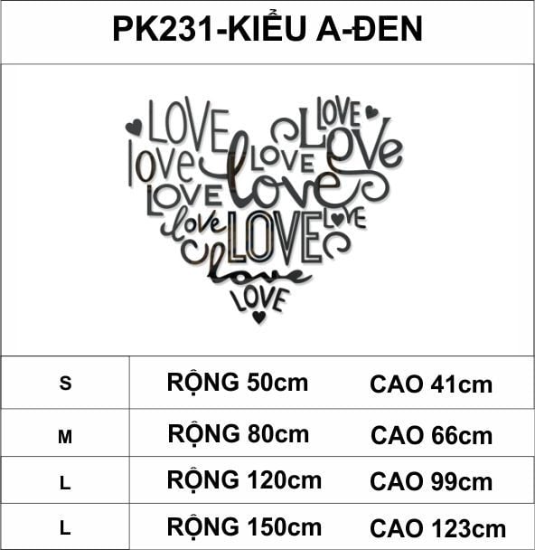  Tranh mica EPeBen dán tường nổi 3d hình love Trái tim cách điệu decor trang trí phòng khách, phòng ngủ, cửa hàng 