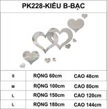  Tranh mica EPeBen dán tường nổi 3d hình Trái tim xinh đẹp decor trang trí phòng khách, phòng ngủ, cửa hàng 
